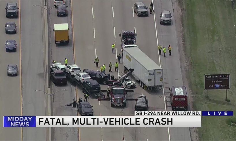 1 dead in 7-vehicle crash on Tri-State near Willow