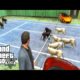 Black Panthers vs Mountain Lions - GTA 5 Animals Fights