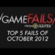 Game Fails: Best 5 Fails of October 2012