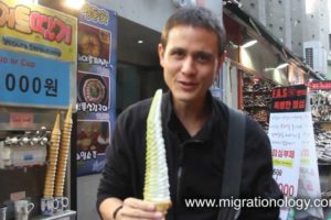 Gigantic Korean Ice Cream Cone