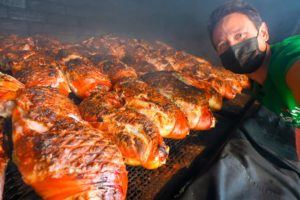 Huge BBQ Meat Smokers!! EXTREME BARBECUE Tour in Lexington, North Carolina!