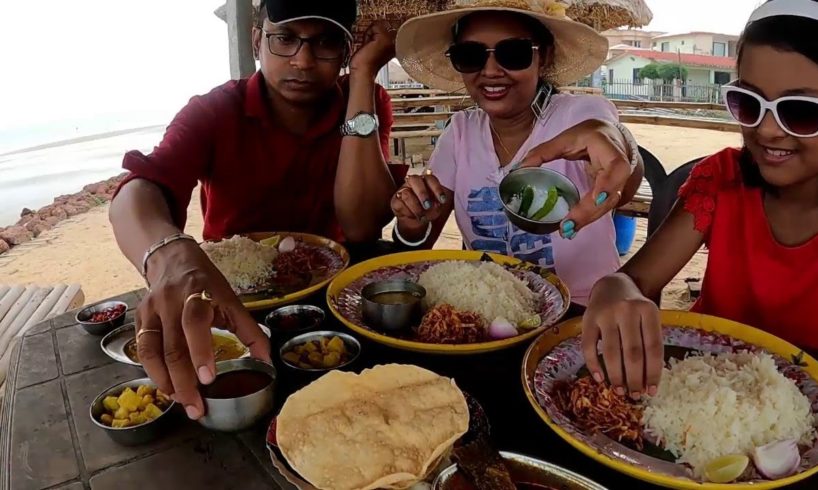 Mandarmani Sea Beach er Dhare Lunch | " Blue Lagoon Resort " | Rice | Bhetki Fish | Pomfret Mach