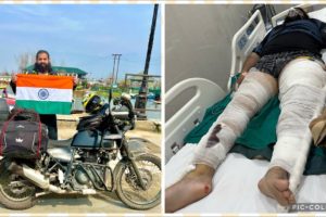 My near Death encounter | A Ride between Life and Death | Kashmir to Kanyakumari FAIL