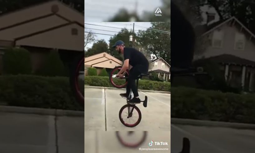 PEOPLE ARE AWESOME 🤩 | AMAZING BIKE STUNT onto SKATEBOARD TRANSITION‼️😱🔥#shorts #peopleareawesome