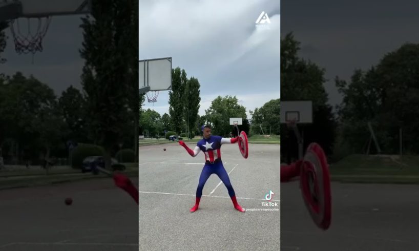 PEOPLE ARE AWESOME🤩 | SUPER HERO (long distance with their weapons) TRICKSHOTS‼️😱🔥 #shorts #hero