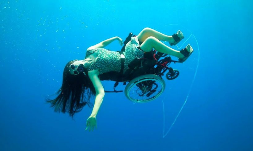 People Are Awesome This Woman Designs Wheelchair She Can Pilot Underwater - Deep Sea Diving