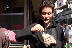 Rabri Falooda (Noodle Milkshake) in Old Delhi