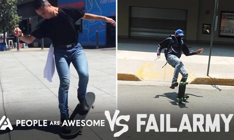 Skateboarding, Pogo Sticks & More Wins Vs Fails | People Are Awesome Vs. FailArmy