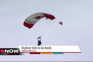 Skydiver falls to his death