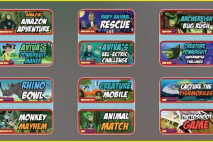 Wild Kratts All Games: Amazon Adventure, Baby Animal Rescue,Creature Powersuit,Monkey Mayhem