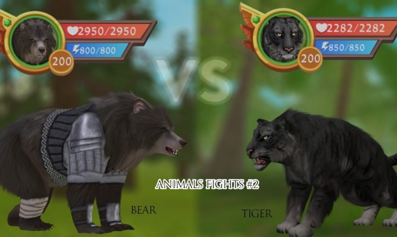 WildCraft: Animals fights #2 🐻bear vs tiger🐯