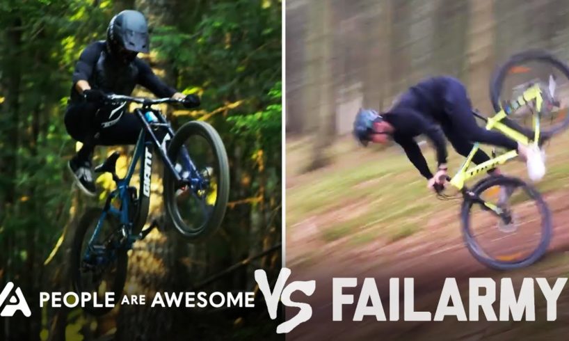 Wins Vs Fails While Mountain Biking | People Are Awesome Vs. FailArmy