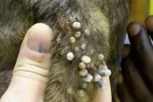 Removing Monster Mango worms From Poor Dog! Animal Rescue Videos 2022