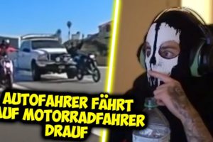 Autofahrer fährt auf Motorradfahrer drauf 😱 Moji reagiert auf Near Death