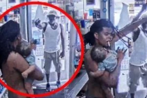 Dad With Baby Fights Off Man Who....