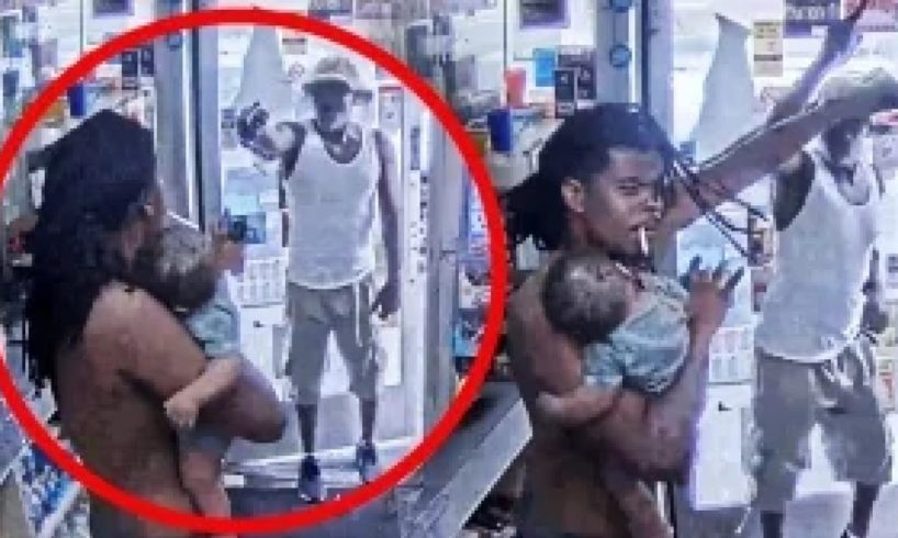 Dad With Baby Fights Off Man Who....