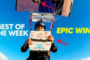 Delivering A Pizza While Skydiving & More | Best Of The Week