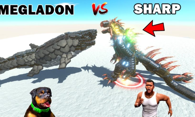 FRANKLIN SHARP Vs CHOP MEGLADON in Animal Revolt Battle Simulator Hindi | Chop Fights Franklin