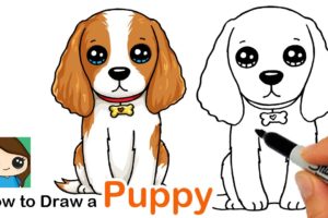How to Draw a Cocker Spaniel Puppy Dog Easy
