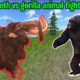 Mammoth vs Gorilla animal fights gorilla - To Seize Territory