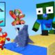 Monster School : SAUSAGE RUN CHALLENGE - Minecraft Animation
