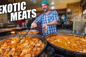 Pakistan’s Ultra Bizarre Street Food!! Exotic Meats of Lahore!!