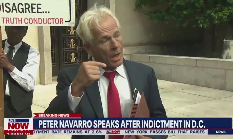 Peter Navarro, former Trump aide, speaks after Jan. 6 indictment | LiveNOW from FOX