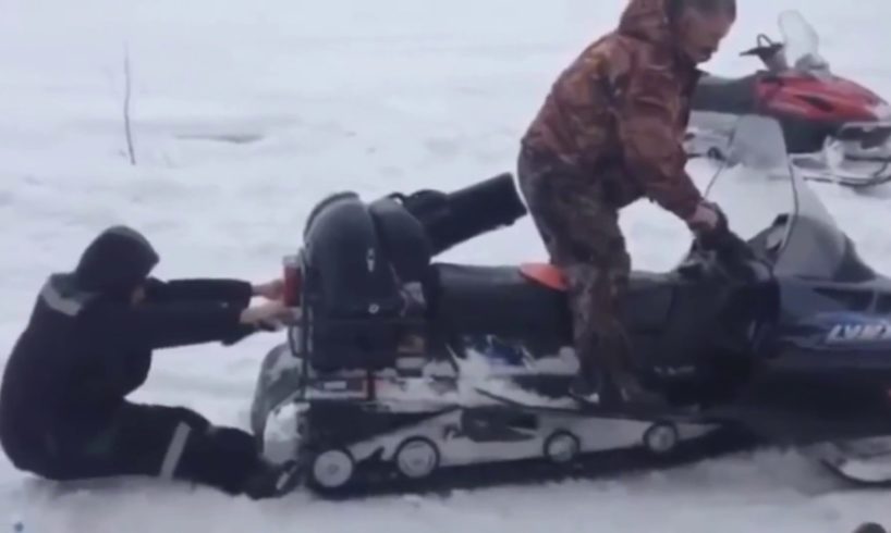 Snowmobile Fail Compilation #1 - 2017