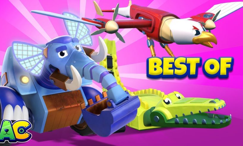 The Best of RESCUE cartoons- cartoons for kids with trucks & animals