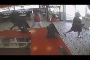 WEB EXTRA: Surveillance video shows fight at Steak 'n Shake