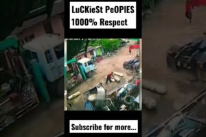 LuCKieSt PeOPle  || #shorts #trending #neardeath#luckiestpeople #omg #shortvideo #respect #viral