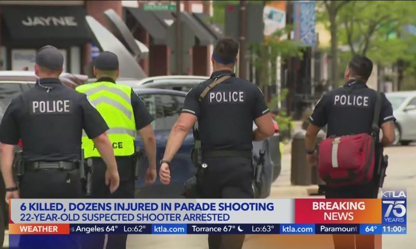 6 dead, 30 hurt in shooting at Fourth of July parade near Chicago; 1 in custody