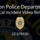 Akron Police Critical Incident Video Release 22-78920