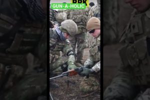 American soldiers schooting with old Russian weapons #shorts