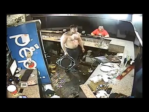 Bar fight This man fought with 15 people alone.😮😮👊👊 london fight  Incredible footage