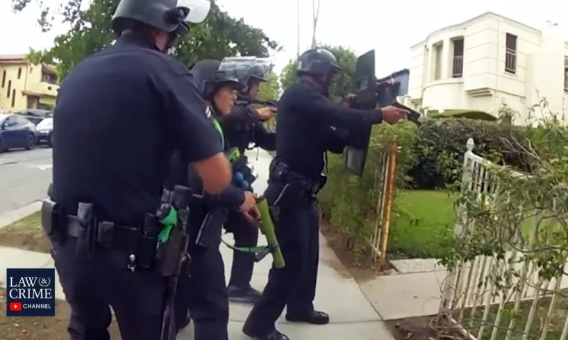 Bodycam Shows Police Shootout Between LAPD, Allegedly Armed Man