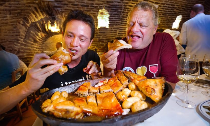 Eating at World’s OLDEST Restaurant!! 300 Years of SPANISH FOOD in Madrid, Spain!!