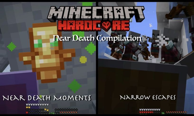 Hardcore Modded Minecraft - Narrow Escapes and Near Death Compilation