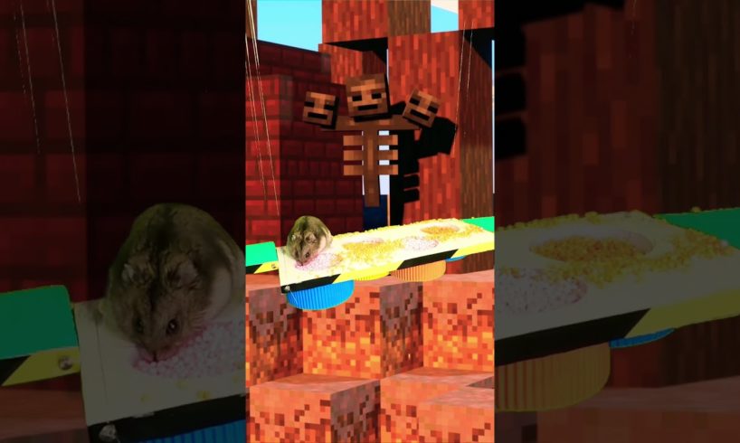 Minecraft hamster dangerous 🐹 #shorts #minecraft #animals