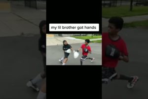 OMG My lil brother got HANDS #streetfighting #schoolfights #hoodfights #knockout #shorts