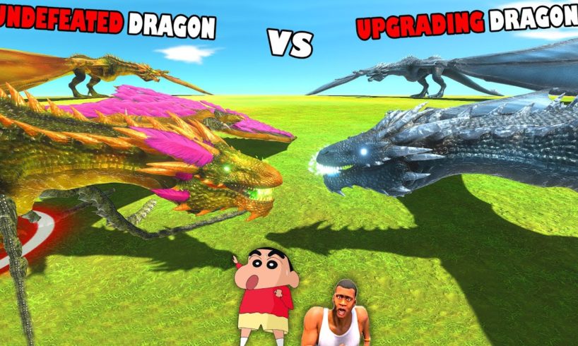 SHINCHAN and CHOP UPGRADING DRAGON to fight UNDEFEATED DRAGON in Animal Revolt Battle Simulator