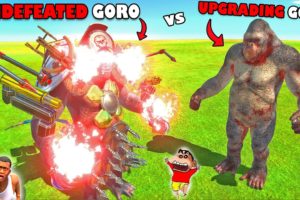 SHINCHAN and CHOP UPGRADING GORO THE GIANT to fight UNDEFEATED GORO Animal Revolt Battle Simulator