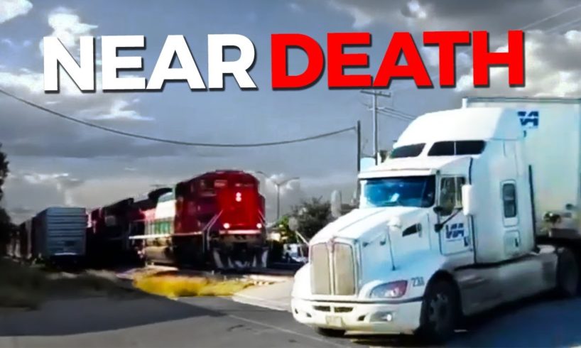 TRAIN SLAMS INTO TRUCK - Near Death Captured On GoPro & Camera Compilation #28