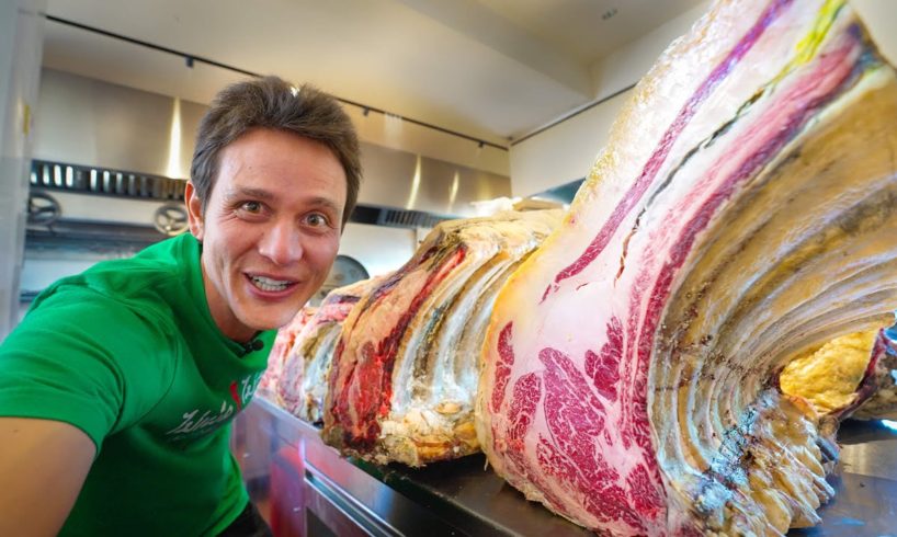 World’s Best Steak!! 🥩  INSANE DINO RIBEYE  - Meet The KING of Beef!!