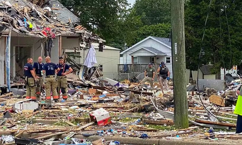 BIG House Explosion in Evansville, Indiana - Aug. 10,  2022