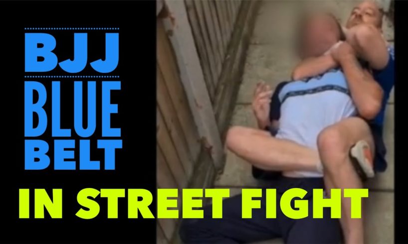 BJJ Blue Belt in Street Fight!