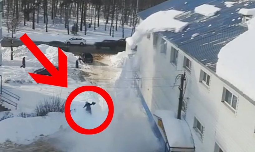 BURRIED ALIVE UNDER SNOWFALL - Near Death Captured On GoPro & Camera Compilation #31