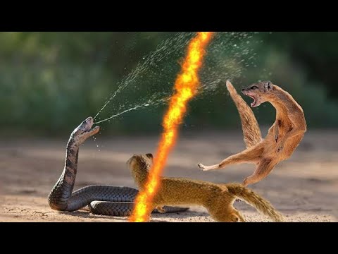 Cobra Snake Vs Mongoose Dangerous Fight #animallover #animals #snake #mongoosevssnake