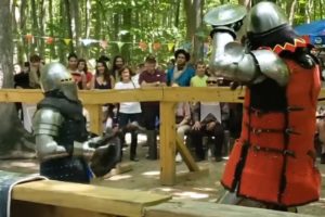 David destroyed GIANT Goliath! Full Contact Knight Fight! People Are Awesome!