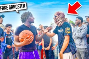 Fake GANGSTER Tried To Fight Me… It Got WILD! (5v5 Basketball)
